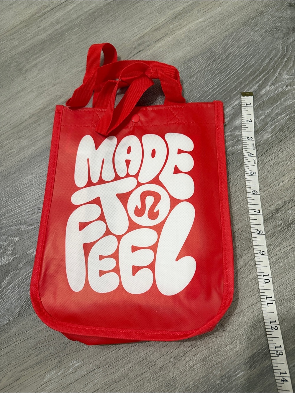 lululemon athletica Red "Made to Feel" Tote Bag